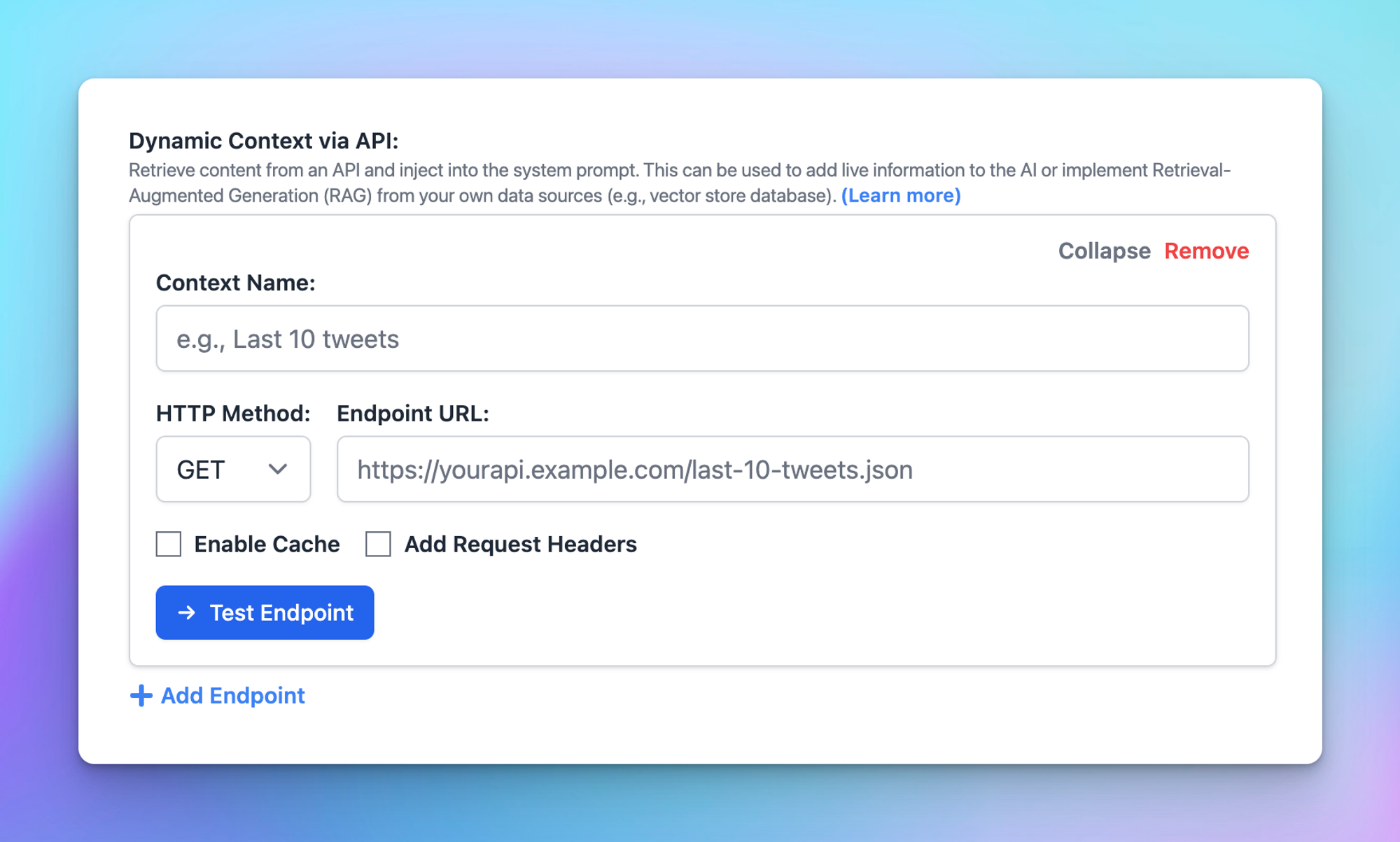 Dynamic Context API